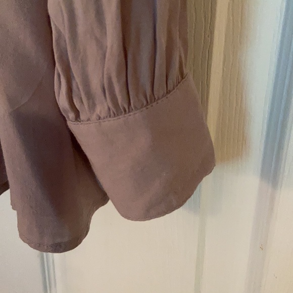 Lavender Button Down Blouse - Picture 5 of 8